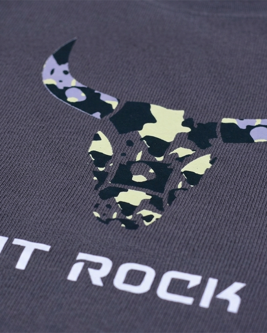 CoreWear Graphic Round Neck T-Shirt – Steel Grey Camo