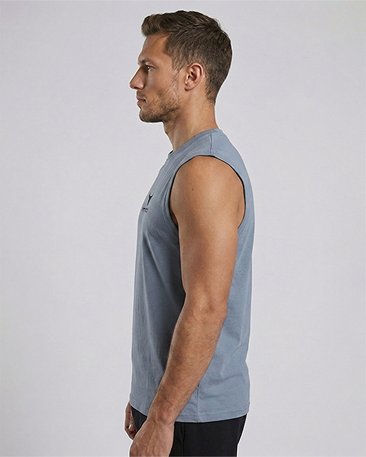 CoreFlex Sleeveless Performance Vest – Steel Grey