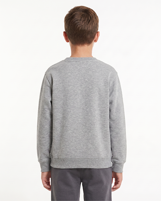 Kids Premium Crewneck Sweatshirt – Grey Melange