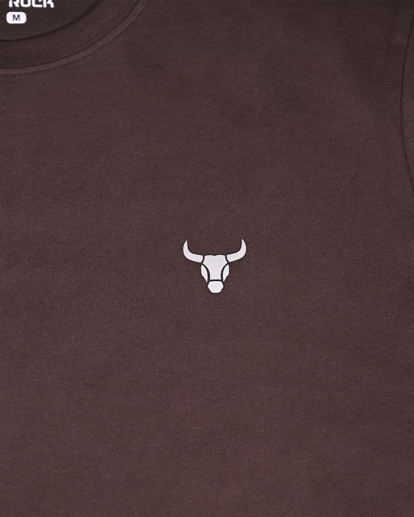 CoreBull Minimal Signature T-Shirt – Espresso Brown