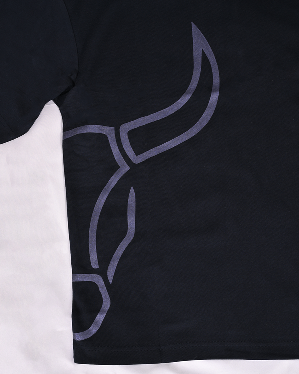 Midnight Bull Oversized Graphic T-Shirt