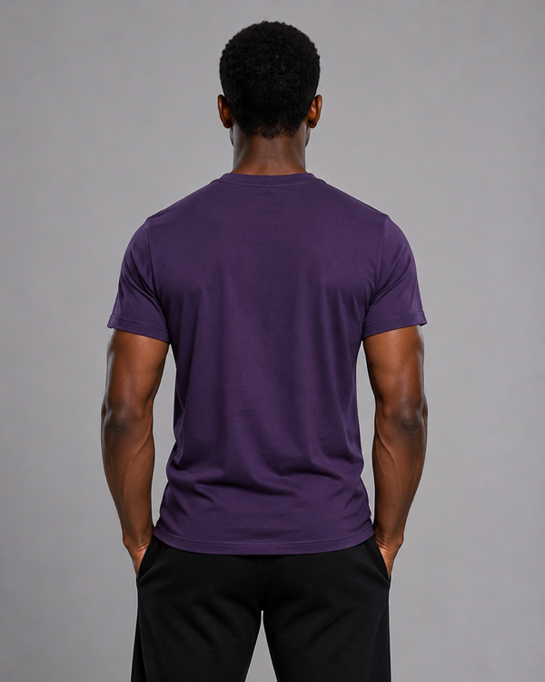 Midnight Plum Embossed Logo Premium T-Shirt
