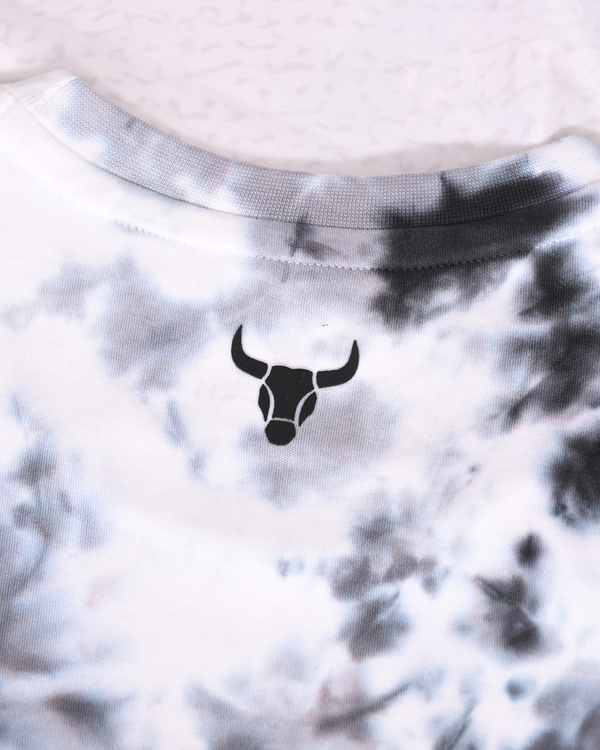 Tie-Dye Performance T-Shirt – Black White
