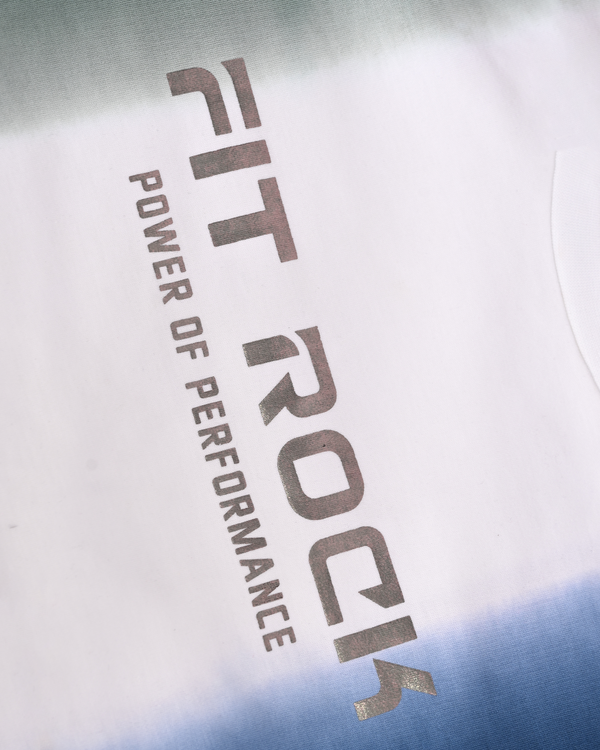Tricolor Fade Performance T-Shirt – Blue Green