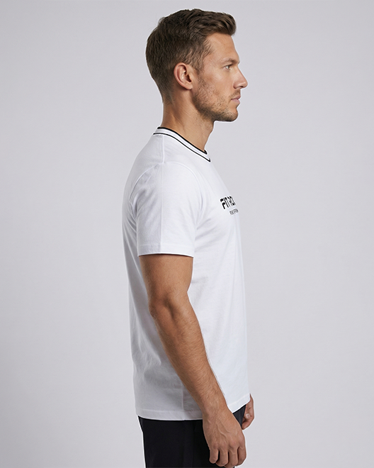 CoreWear Printed Round Neck T-Shirt – Arctic White