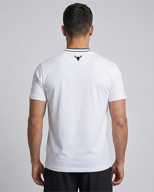 CoreWear Printed Round Neck T-Shirt – Arctic White