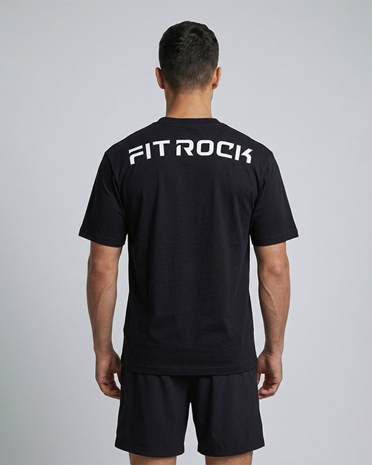 UrbanCore Oversized BackPrint T-Shirt – Jet Black