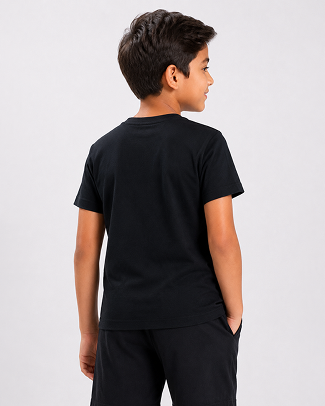 Fitrock Kids Black Sports T-Shirt