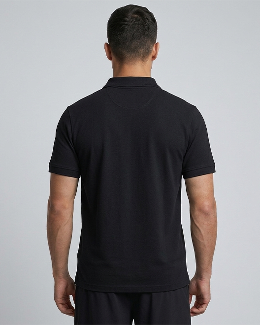 ElitePolo Signature T-Shirt – Jet Black Gold Edition