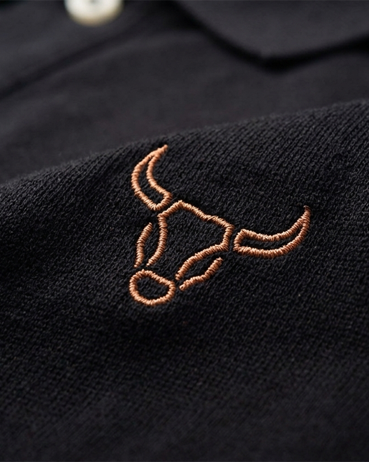 ElitePolo Signature T-Shirt – Jet Black Gold Edition