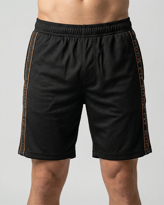 FlexCore Active Training Shorts – Black Stripe Edition