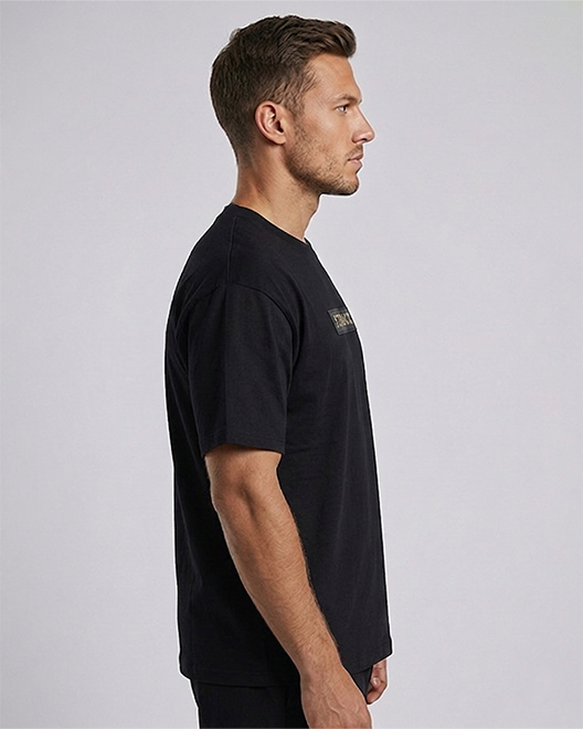 UrbanCore Oversized Minimal T-Shirt – Jet Black