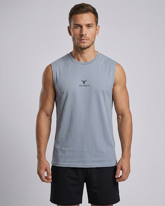 CoreFlex Sleeveless Performance Vest – Steel Grey