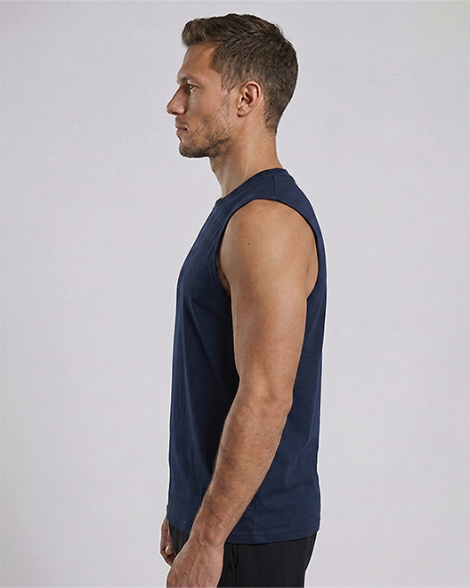 CoreFlex Sleeveless Performance Vest – Navy Blue