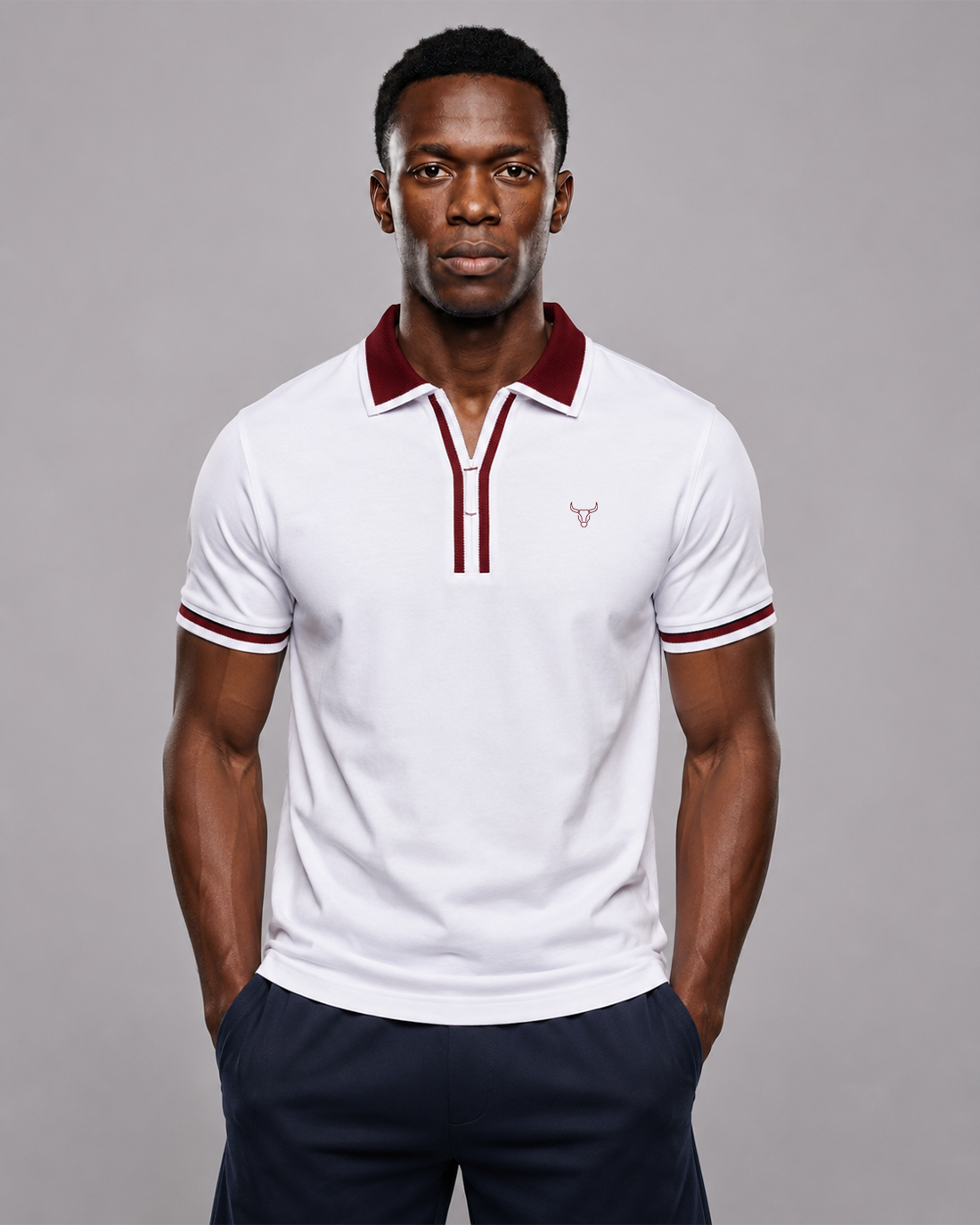 Crimson Edge Premium Polo