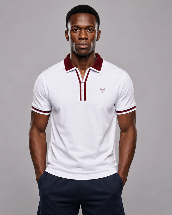 Crimson Edge Premium Polo