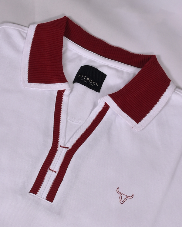 Crimson Edge Premium Polo