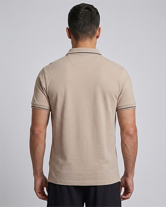 ElitePolo Classic T-Shirt – Sand Beige