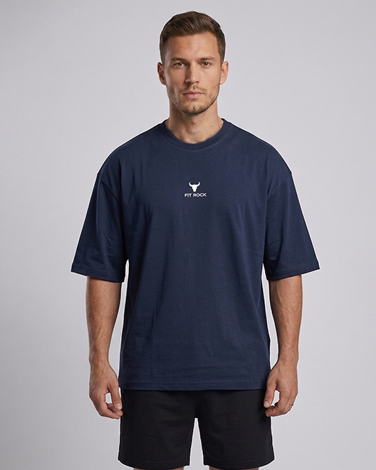 UrbanCore Oversized Fit T-Shirt – Navy Blue