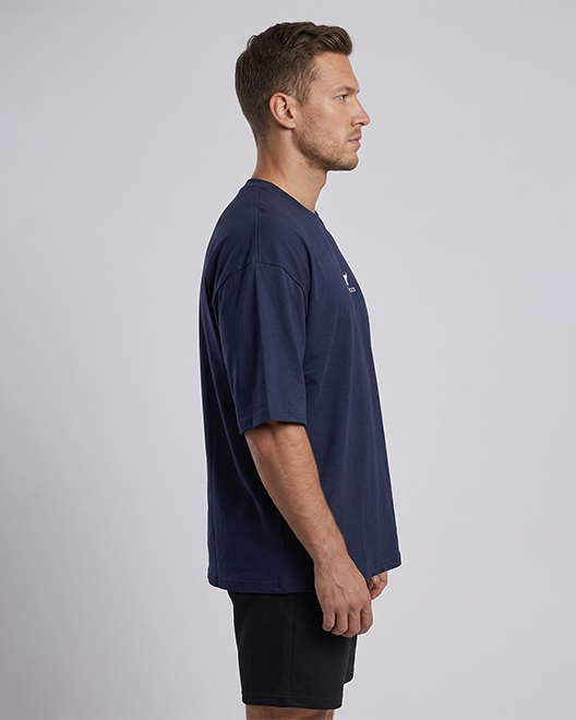 UrbanCore Oversized Fit T-Shirt – Navy Blue