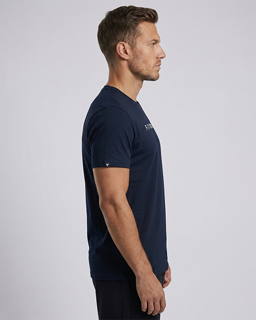CoreWear Essential Round Neck T-Shirt – Navy Blue