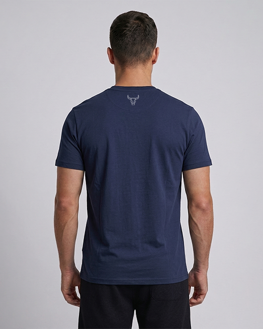 CoreWear Essential Round Neck T-Shirt – Navy Blue