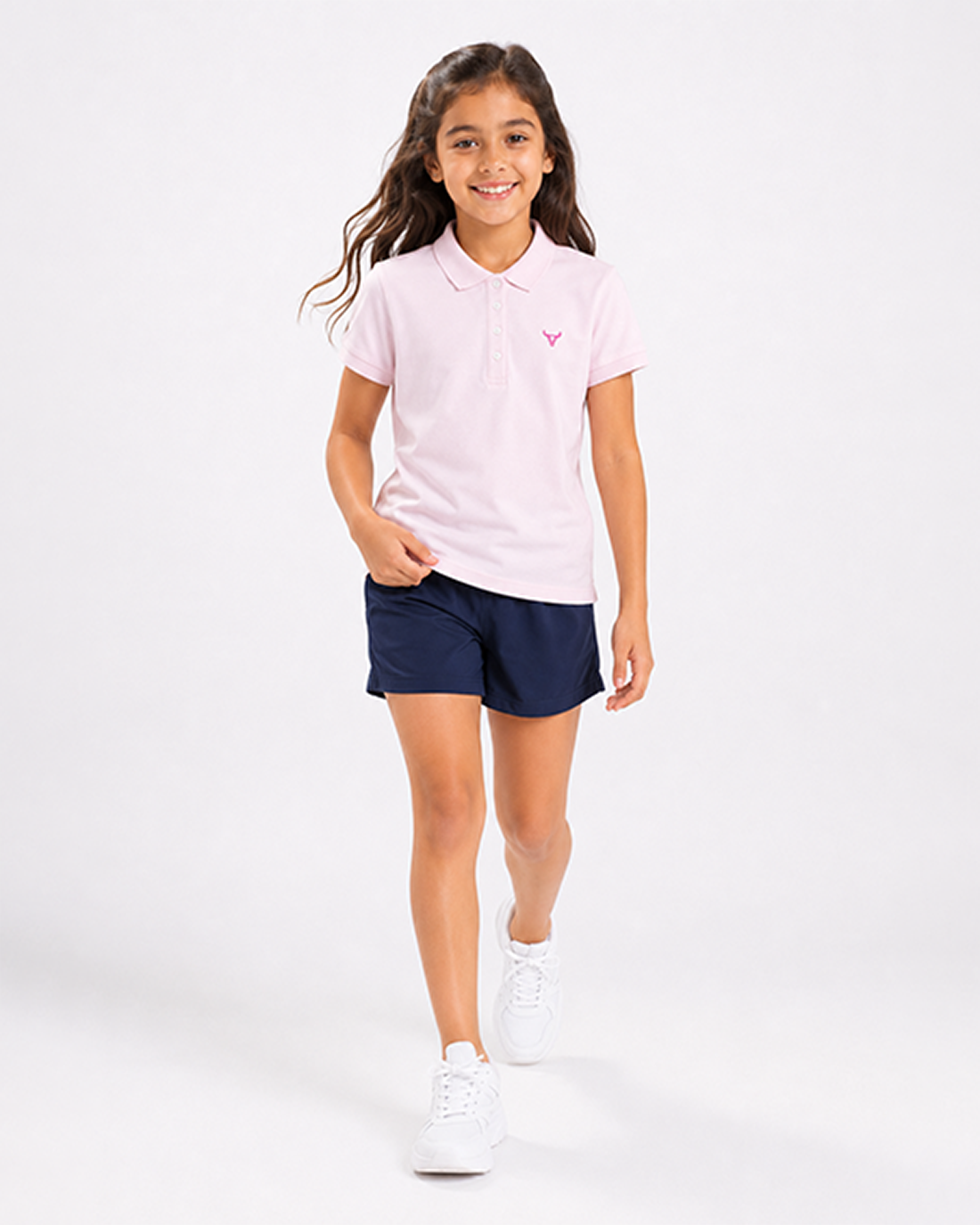 Fitrock Girls Performance Polo T-Shirt - Baby Pink