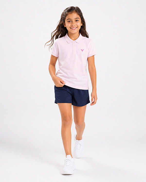 Fitrock Girls Performance Polo T-Shirt - Baby Pink