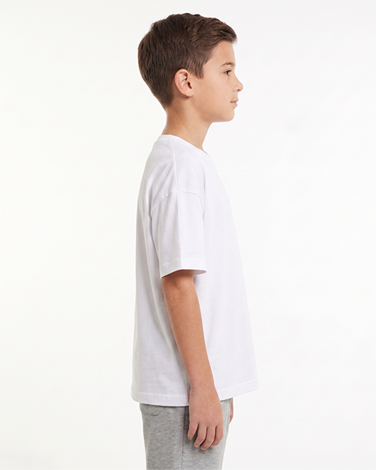 Kids Premium Oversized T-Shirt – Classic White Edition