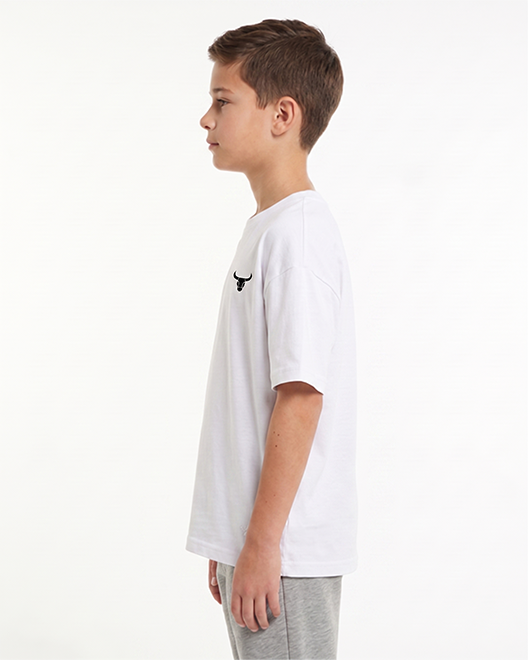 Kids Premium Oversized T-Shirt – Classic White Edition