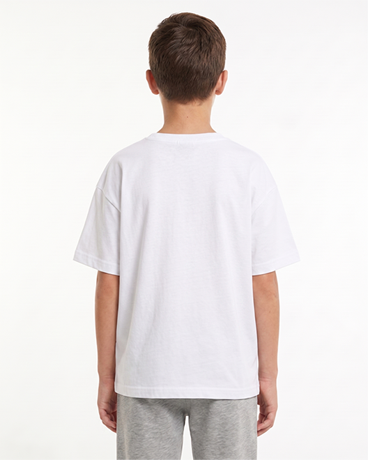 Kids Premium Oversized T-Shirt – Classic White Edition