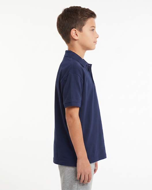 Kids Premium Polo T-Shirt – Navy Blue Classic
