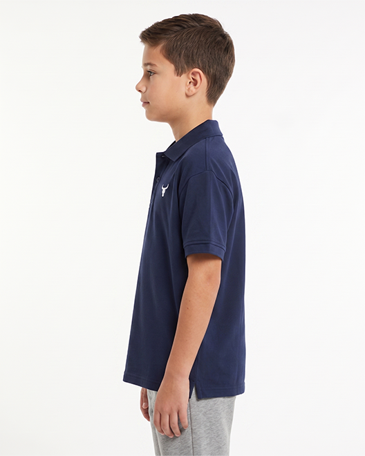 Kids Premium Polo T-Shirt – Navy Blue Classic