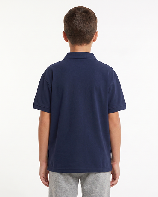 Kids Premium Polo T-Shirt – Navy Blue Classic