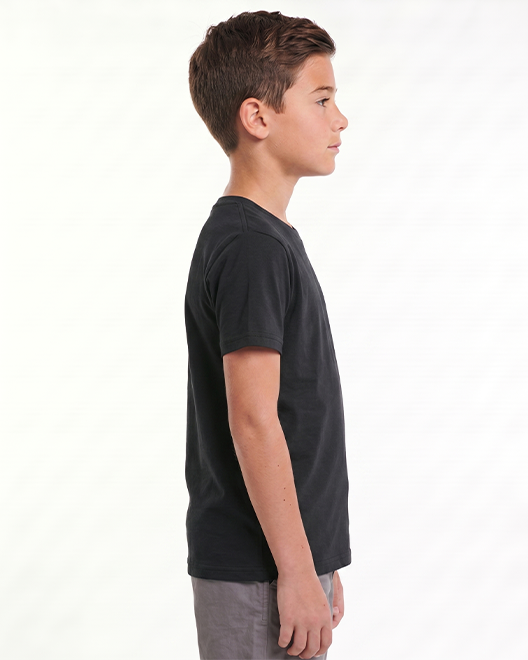 Kids Premium Crew Neck T-Shirt – Jet Black Essential