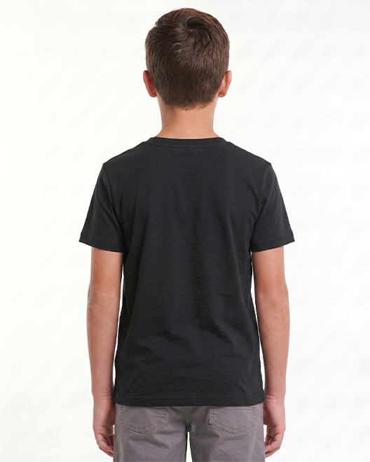 Kids Premium Crew Neck T-Shirt – Jet Black Essential