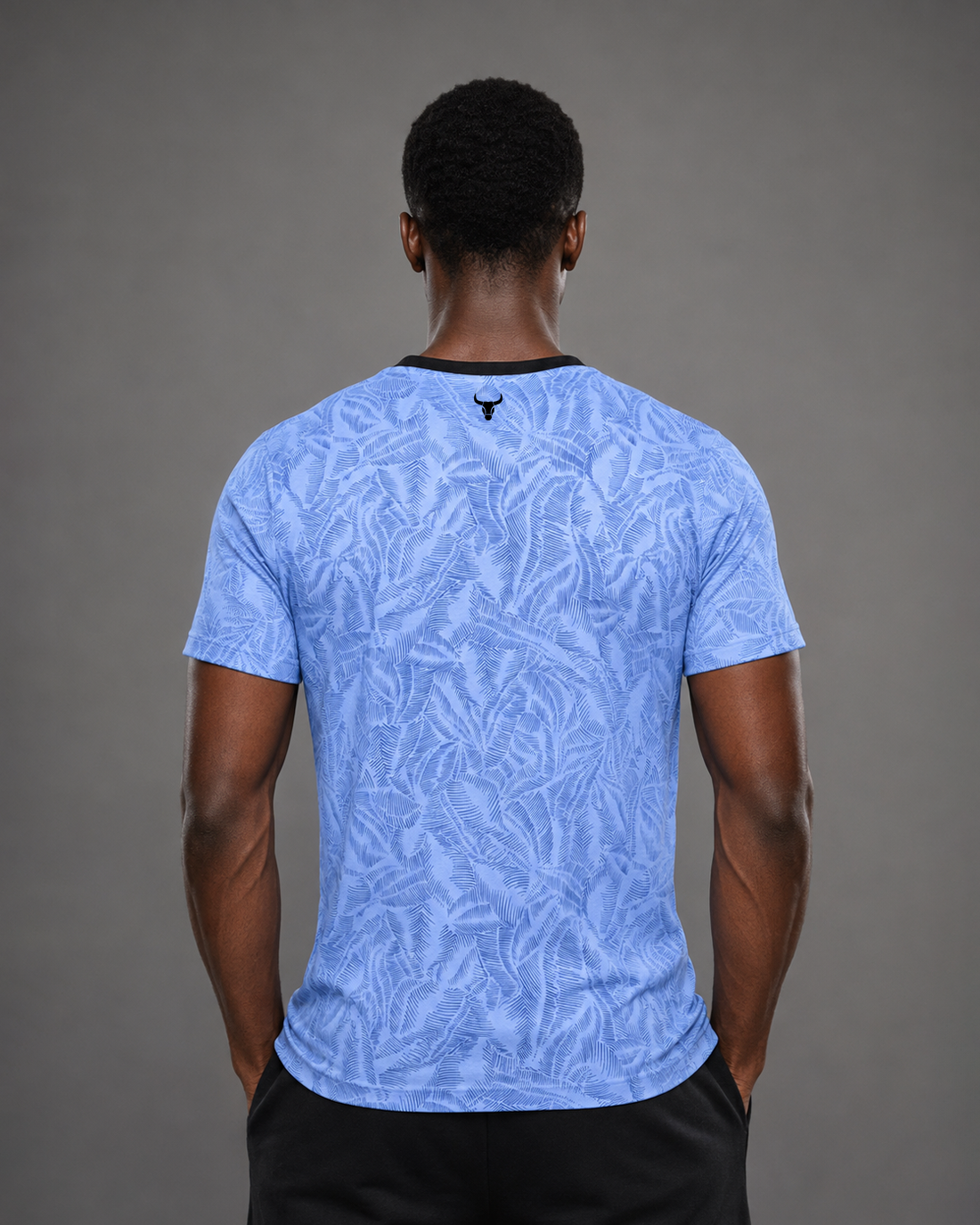 Arctic Pattern Performance T-Shirt – Sky Blue