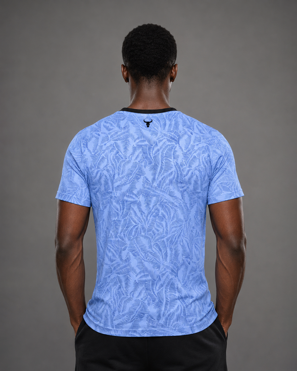 Arctic Pattern Performance T-Shirt – Sky Blue