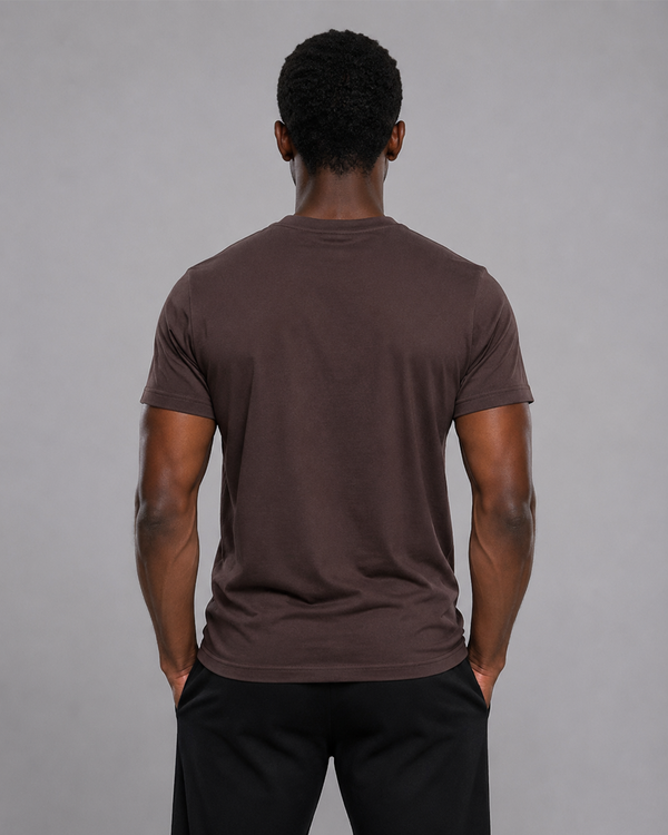 CoreBull Minimal Signature T-Shirt – Espresso Brown
