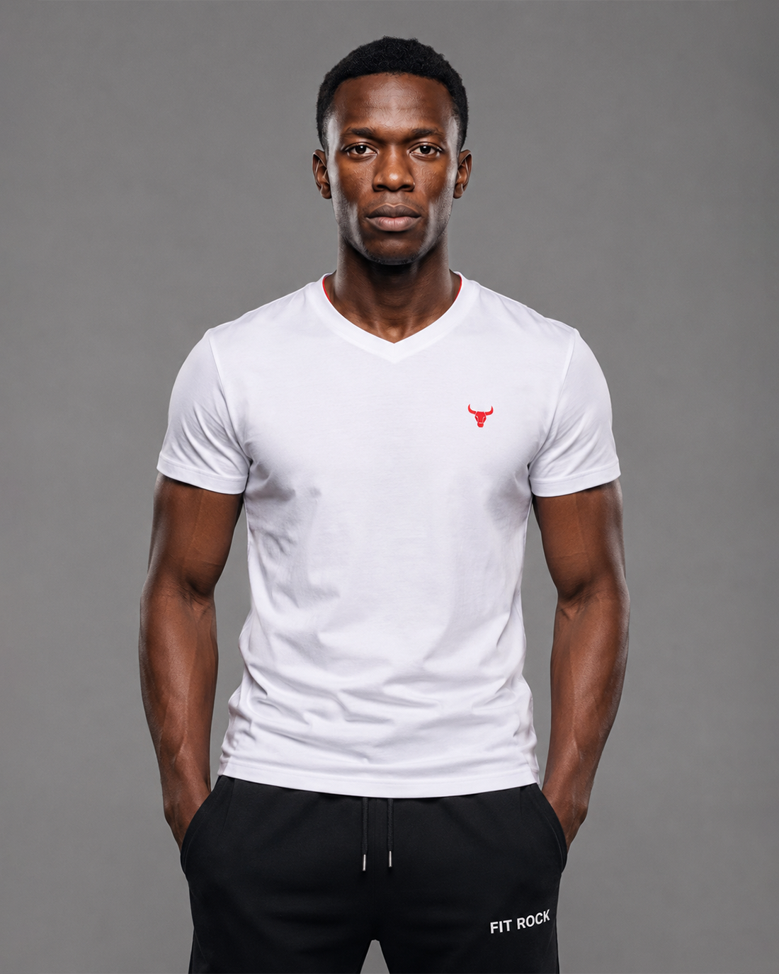 CoreFlex V-Neck Performance T-Shirt – White