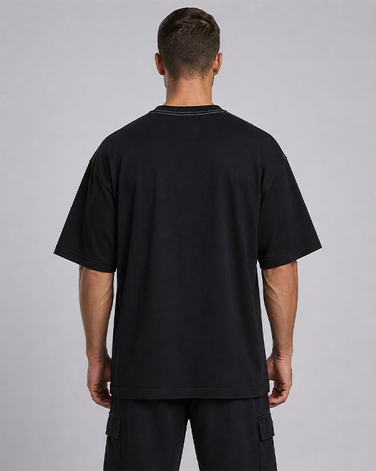 Sports Club Oversized T-Shirt – Black