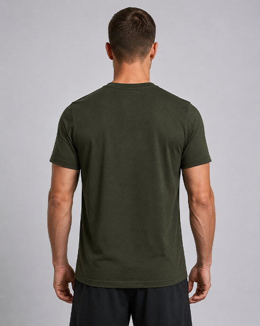 Fitrock Tribal Bull Graphic T-Shirt – Olive Green