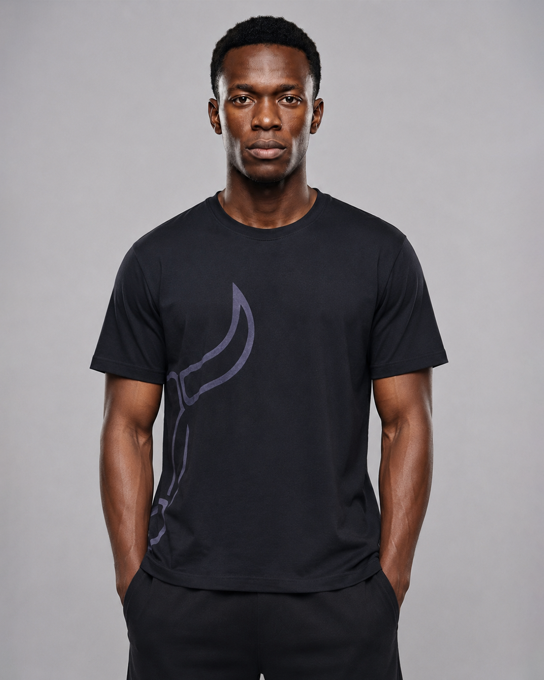 Midnight Bull Oversized Graphic T-Shirt