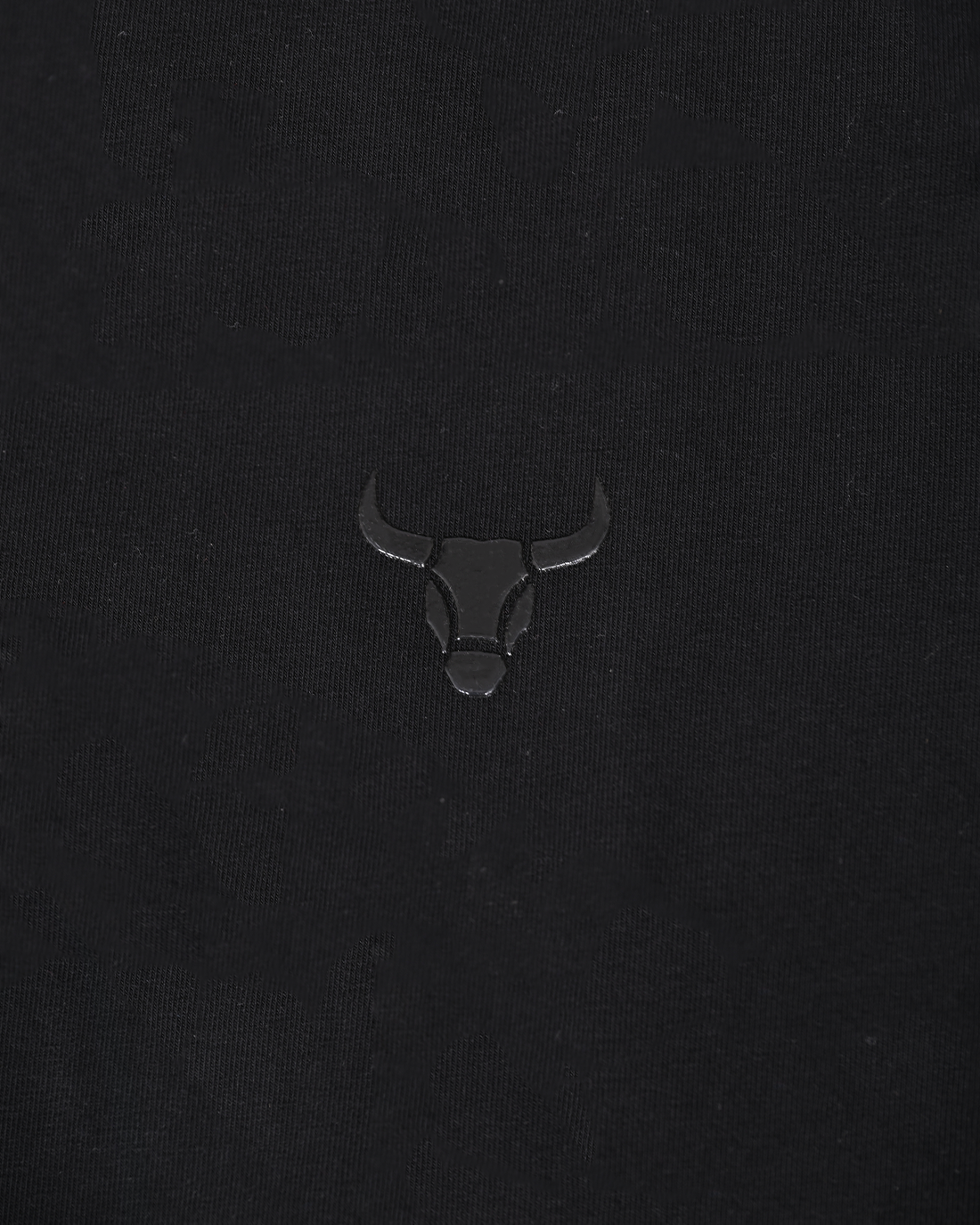 Shadow Black Minimal Luxe V-Neck T-Shirt