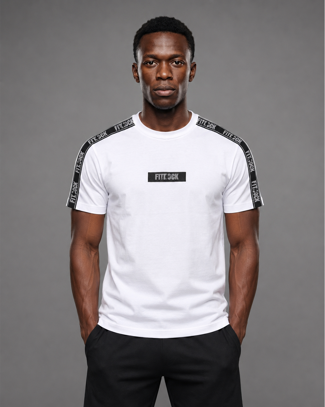 Urban Edge Signature Tape White T-Shirt